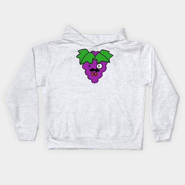 Fancy Grapes Kids Hoodie by saradaboru